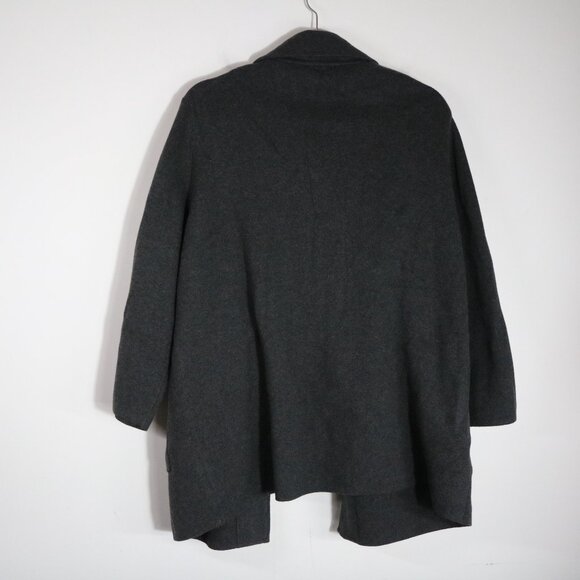 Quince 100% Organic Cotton Knit Blazer Women 1X Charcoal Gray Minimalist Neutral - Picture 7 of 7